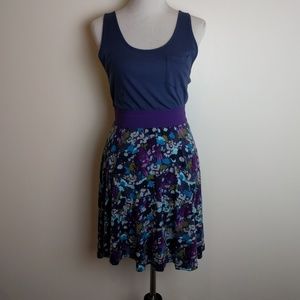 Free People tank mini dress floral print razor